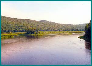 A view of the St. John River from Allagash Village
