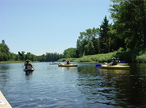Kayakers at Katahdin Outfitters
